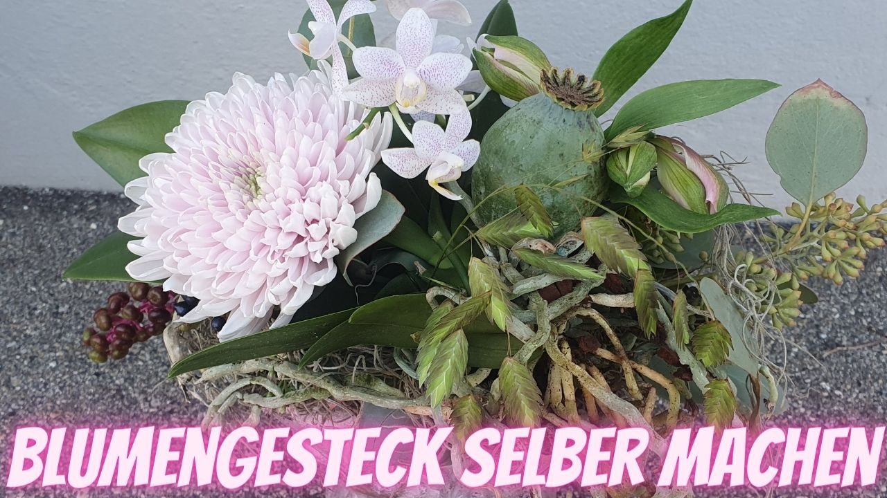 Floristik Anleitung für ein Blumengesteck im Herbst Blumen Flora Line